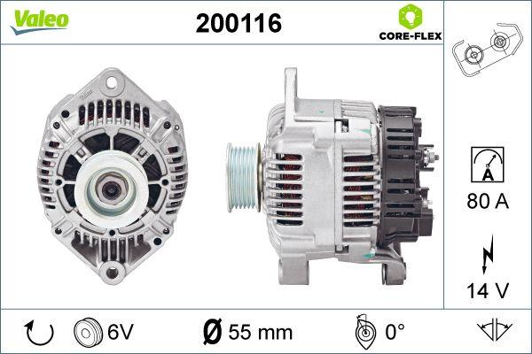 Valeo 200116 - Generator alexcarstop-ersatzteile.com