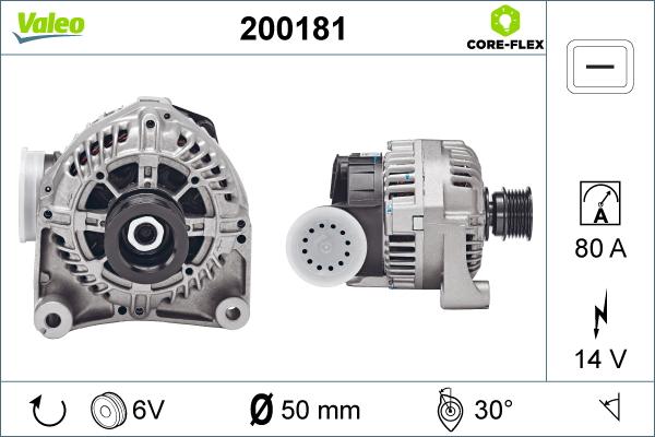 Valeo 200181 - Generator alexcarstop-ersatzteile.com