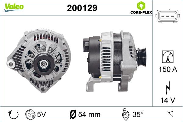 Valeo 200129 - Generator alexcarstop-ersatzteile.com