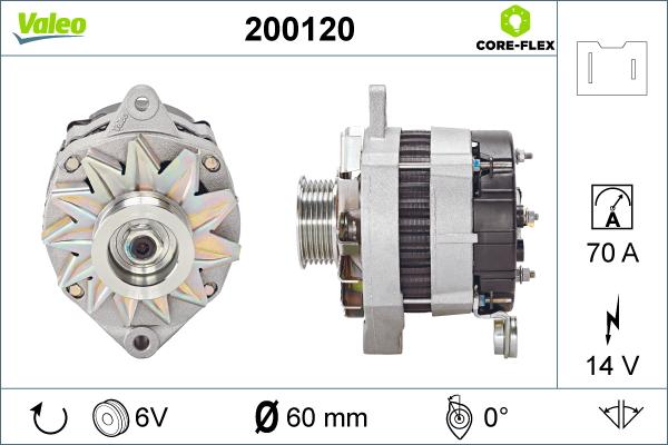 Valeo 200120 - Generator alexcarstop-ersatzteile.com