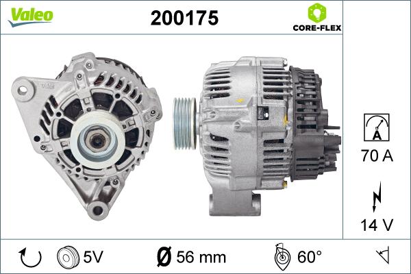 Valeo 200175 - Generator alexcarstop-ersatzteile.com