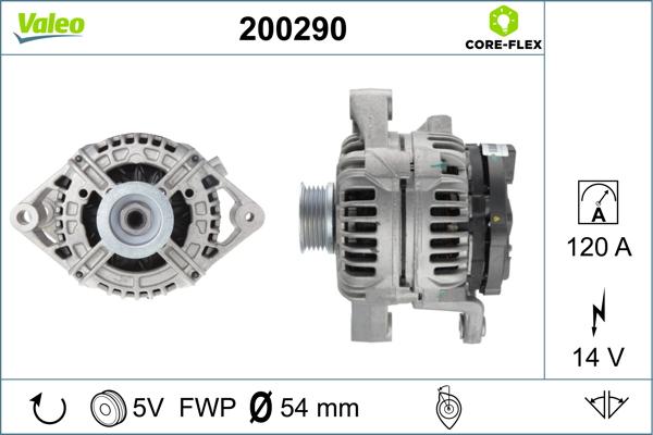 Valeo 200290 - Generator alexcarstop-ersatzteile.com