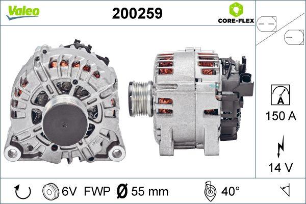 Valeo 200259 - Generator alexcarstop-ersatzteile.com