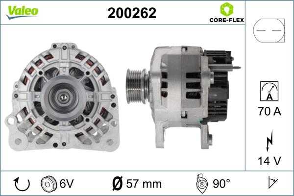 Valeo 200262 - Generator alexcarstop-ersatzteile.com