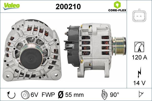 Valeo 200210 - Generator alexcarstop-ersatzteile.com