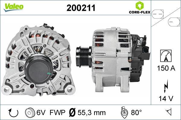 Valeo 200211 - Generator alexcarstop-ersatzteile.com