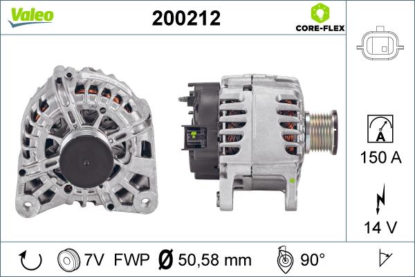 Valeo 200212 - Generator alexcarstop-ersatzteile.com