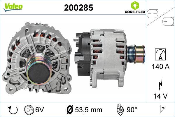 Valeo 200285 - Generator alexcarstop-ersatzteile.com