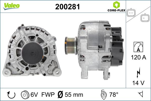 Valeo 200281 - Generator alexcarstop-ersatzteile.com