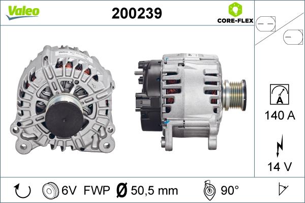 Valeo 200239 - Generator alexcarstop-ersatzteile.com