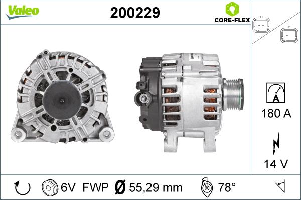 Valeo 200229 - Generator alexcarstop-ersatzteile.com