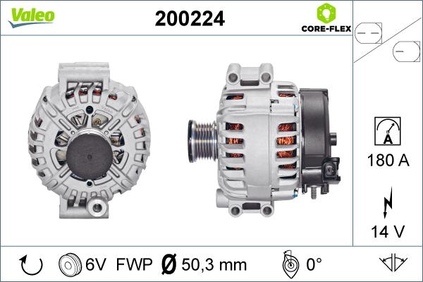 Valeo 200224 - Generator alexcarstop-ersatzteile.com