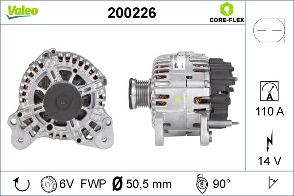 Valeo 200226 - Generator alexcarstop-ersatzteile.com