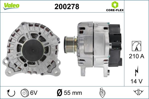 Valeo 200278 - Generator alexcarstop-ersatzteile.com