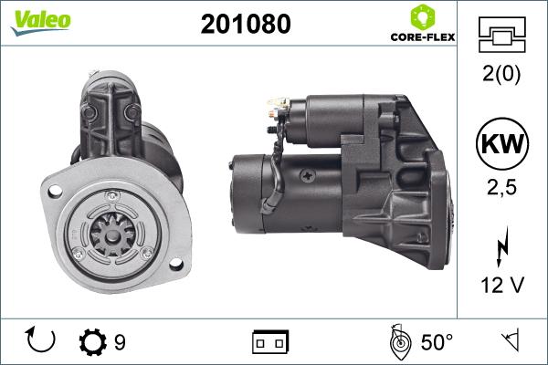 Valeo 201080 - Starter alexcarstop-ersatzteile.com