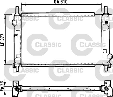 Valeo 231550 - Kühler, Motorkühlung alexcarstop-ersatzteile.com