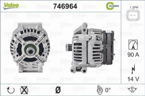 Valeo 746964 - Generator alexcarstop-ersatzteile.com