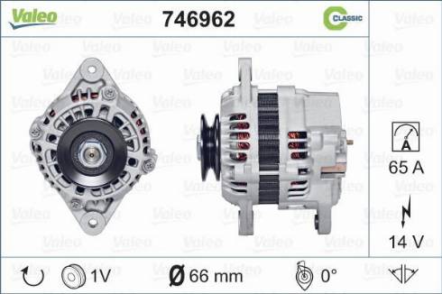 Valeo 746962 - Generator alexcarstop-ersatzteile.com