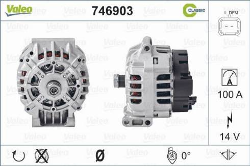 Valeo 746903 - Generator alexcarstop-ersatzteile.com