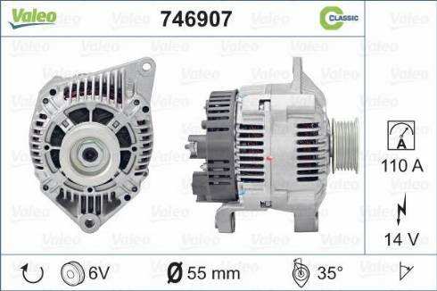 Valeo 746907 - Generator alexcarstop-ersatzteile.com