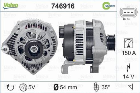 Valeo 746916 - Generator alexcarstop-ersatzteile.com