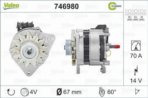 Valeo 746980 - Generator alexcarstop-ersatzteile.com