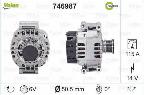 Valeo 746987 - Generator alexcarstop-ersatzteile.com