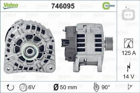 Valeo 746095 - Generator alexcarstop-ersatzteile.com