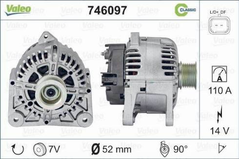 Valeo 746097 - Generator alexcarstop-ersatzteile.com