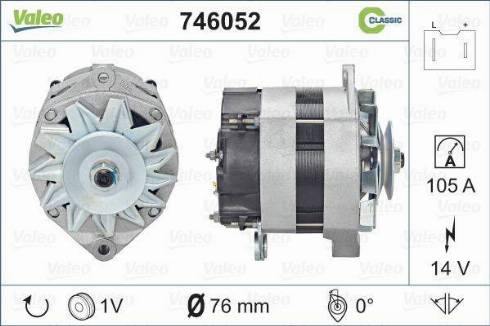 Valeo 746052 - Generator alexcarstop-ersatzteile.com