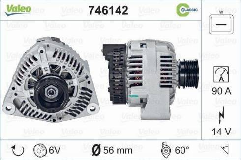 Valeo 746142 - Generator alexcarstop-ersatzteile.com