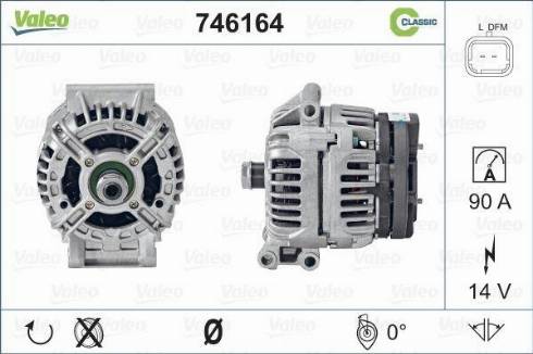 Valeo 746164 - Generator alexcarstop-ersatzteile.com