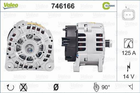 Valeo 746166 - Generator alexcarstop-ersatzteile.com