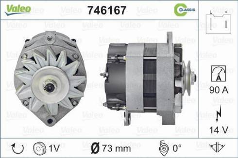 Valeo 746167 - Generator alexcarstop-ersatzteile.com