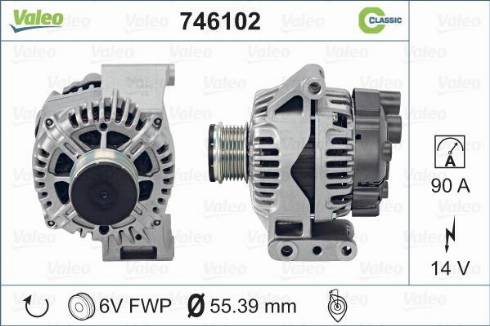 Valeo 746102 - Generator alexcarstop-ersatzteile.com