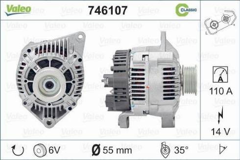 Valeo 746107 - Generator alexcarstop-ersatzteile.com