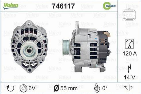 Valeo 746117 - Generator alexcarstop-ersatzteile.com