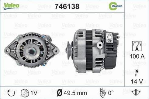 Valeo 746138 - Generator alexcarstop-ersatzteile.com