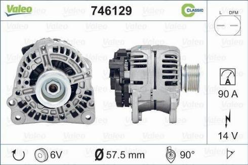 Valeo 746129 - Generator alexcarstop-ersatzteile.com