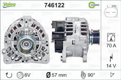 Valeo 746122 - Generator alexcarstop-ersatzteile.com