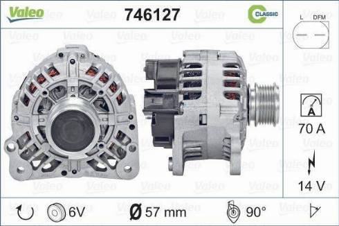 Valeo 746127 - Generator alexcarstop-ersatzteile.com