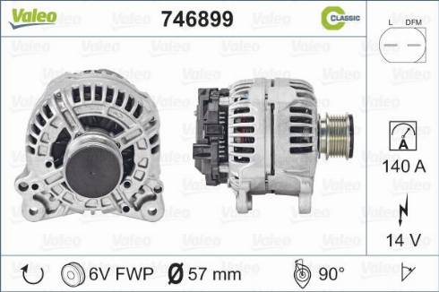 Valeo 746899 - Generator alexcarstop-ersatzteile.com