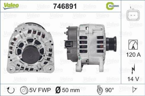 Valeo 746891 - Generator alexcarstop-ersatzteile.com