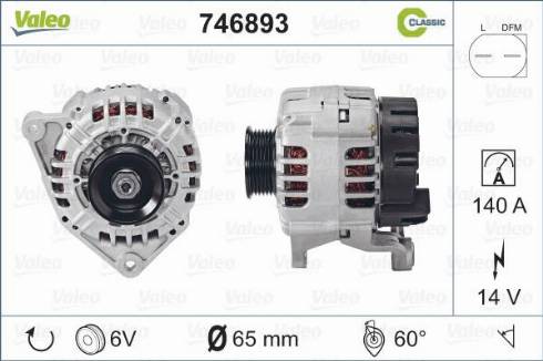 Valeo 746893 - Generator alexcarstop-ersatzteile.com