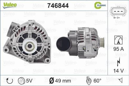 Valeo 746844 - Generator alexcarstop-ersatzteile.com