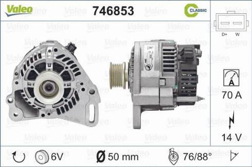 Valeo 746853 - Generator alexcarstop-ersatzteile.com