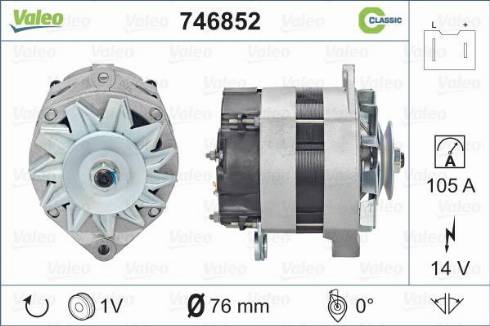 Valeo 746852 - Generator alexcarstop-ersatzteile.com