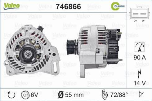 Valeo 746866 - Generator alexcarstop-ersatzteile.com