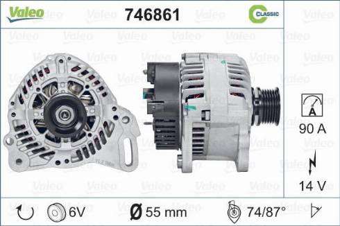 Valeo 746861 - Generator alexcarstop-ersatzteile.com