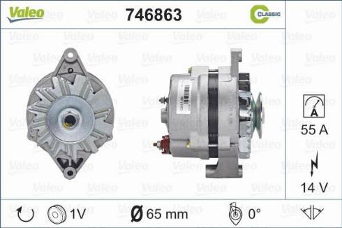 Valeo 746863 - Generator alexcarstop-ersatzteile.com